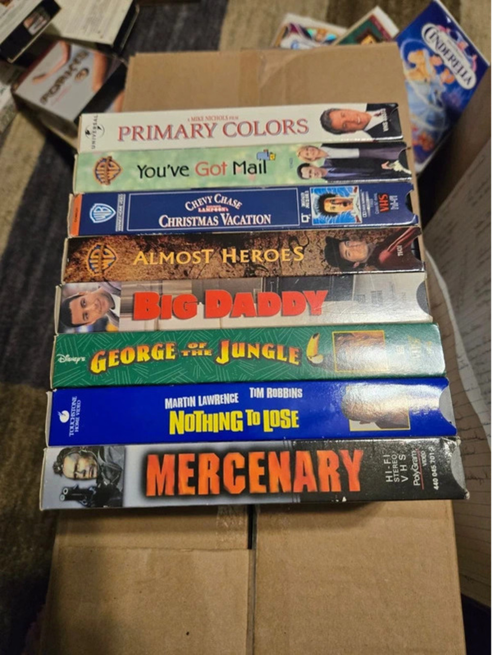 Lot of 8 Assorted 90s Comedy and Action VHS Tapes